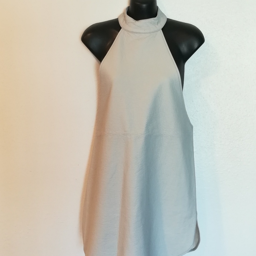 Nightwalker Grey Pleather Mini Dress Sz S